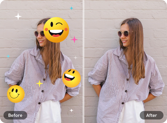 이미지에서 스티커 제거