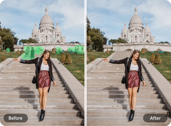 remove people from photos