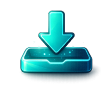 Puzzle piece with download arrow representing saving videos