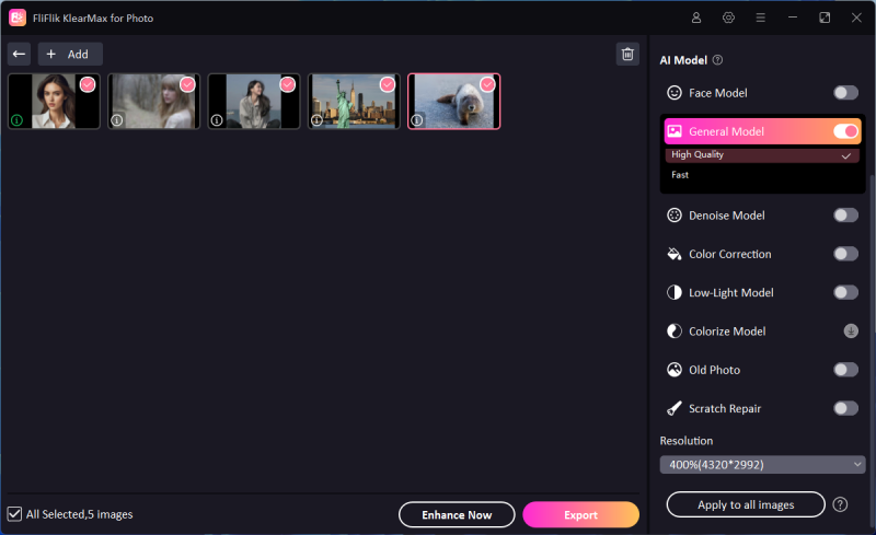 KlearMax에서 이미지를 한꺼번에 처리하기