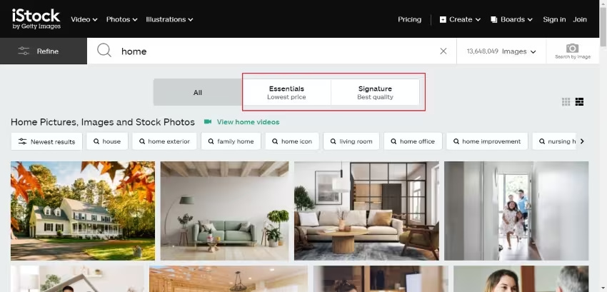 스톡 워터마크 없이 이미지 다운로드
