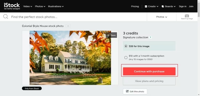 온라인 스톡에서 이미지 다운로드하기