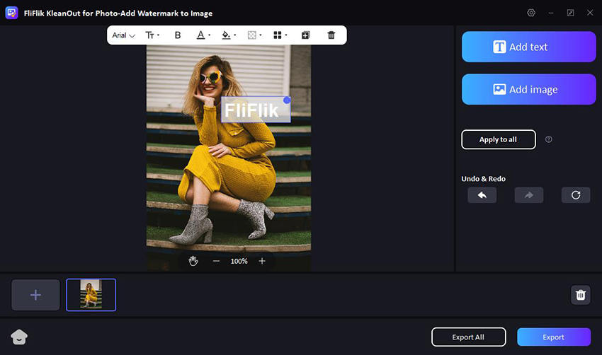 kleanout for photo 사인 만들기
