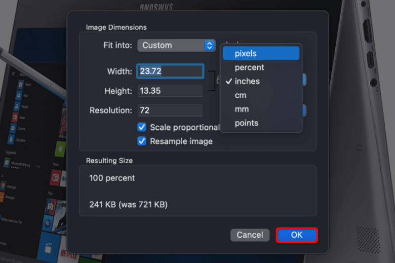 맥에서 사진 크기 줄이는 방법