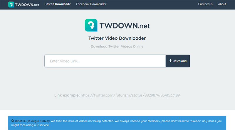 twdown에서 트위터 영상 다운로드